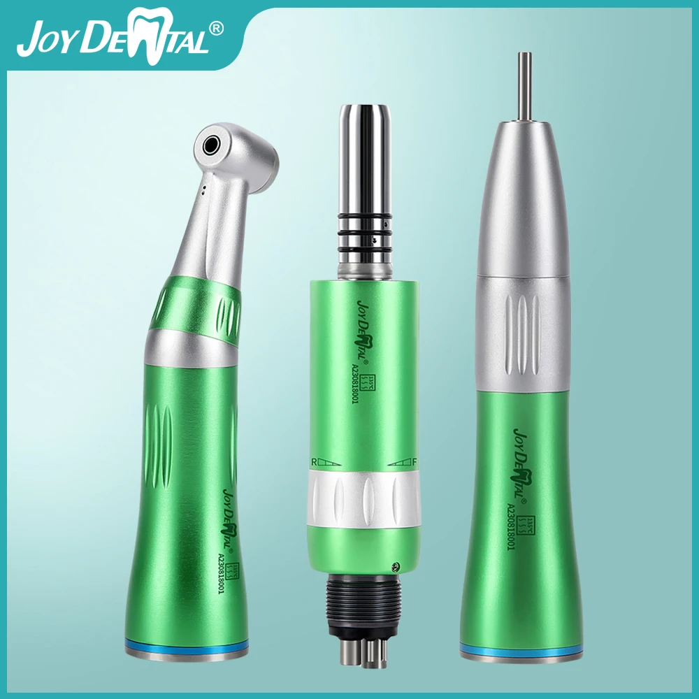 JOY DENTAL Dental Color Inner Water Contra Angle Low Speed Handpiece Air Motor Straight Handpiece Dental Tools