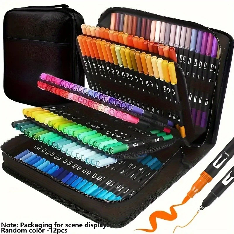 

Набор двуглавых художественных ручек-быстросохнущих, смешанные цвета, профессиональное художественное использование-идеальный подарок на Рождество, Хэллоуин, Пасху.