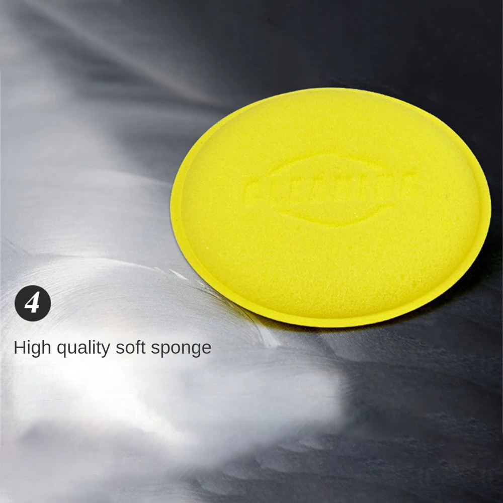 Car Round Waxing Polish Sponges High Density Foam Applicator Pads Curing and Polishing Sponges Car Detailing Tools Car Wash