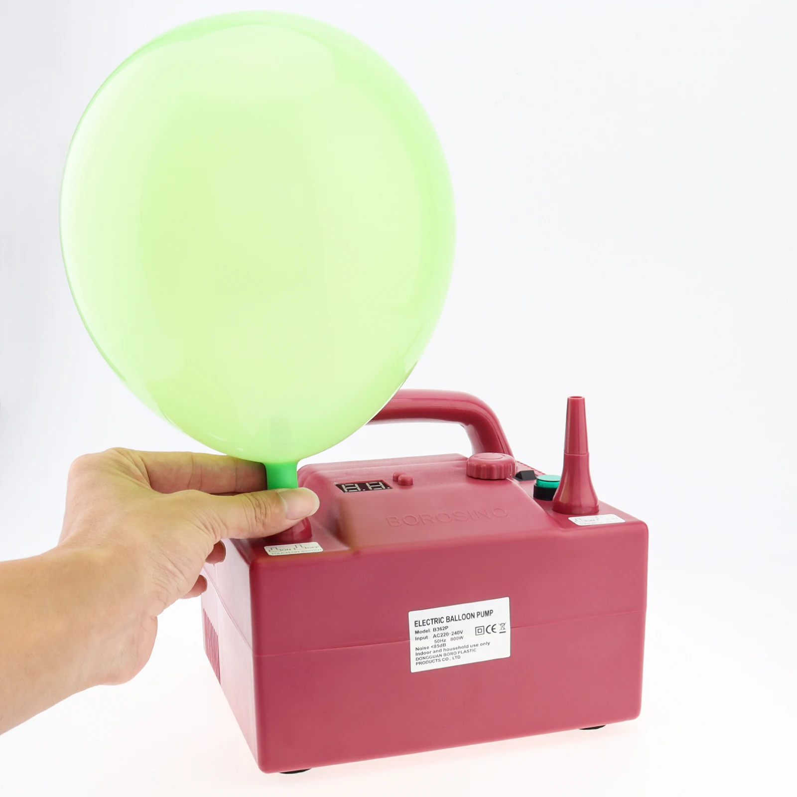 Balloon Inflator 600W/680W/800W Electric Balloon Pump Timing Quantitative  with 2 Inflation Nozzles for Festival / Party