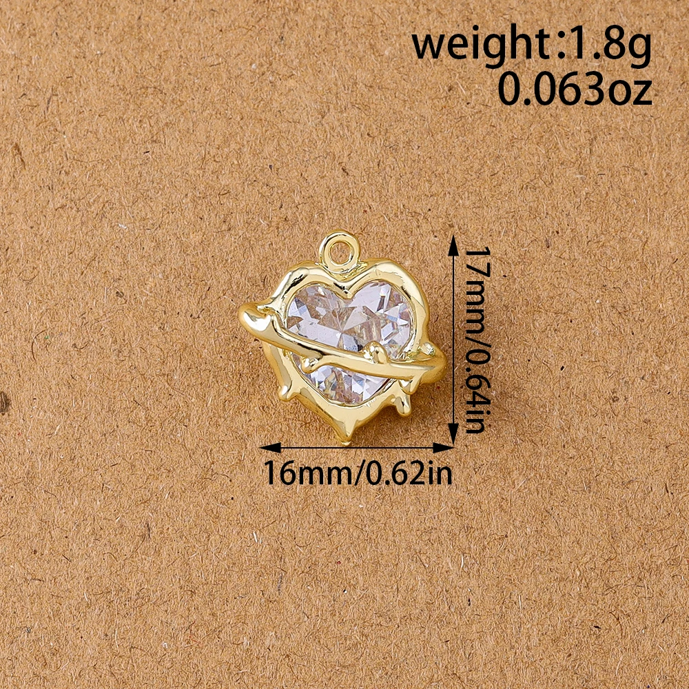 5 قطعة 17*16 مللي متر شيك كريستال تشيكوسلوفاكيا الحب القلب Charms المعلقات ل قلادة سوار أقراط DIY بها بنفسك صنع المجوهرات اكسسوارات لوازم