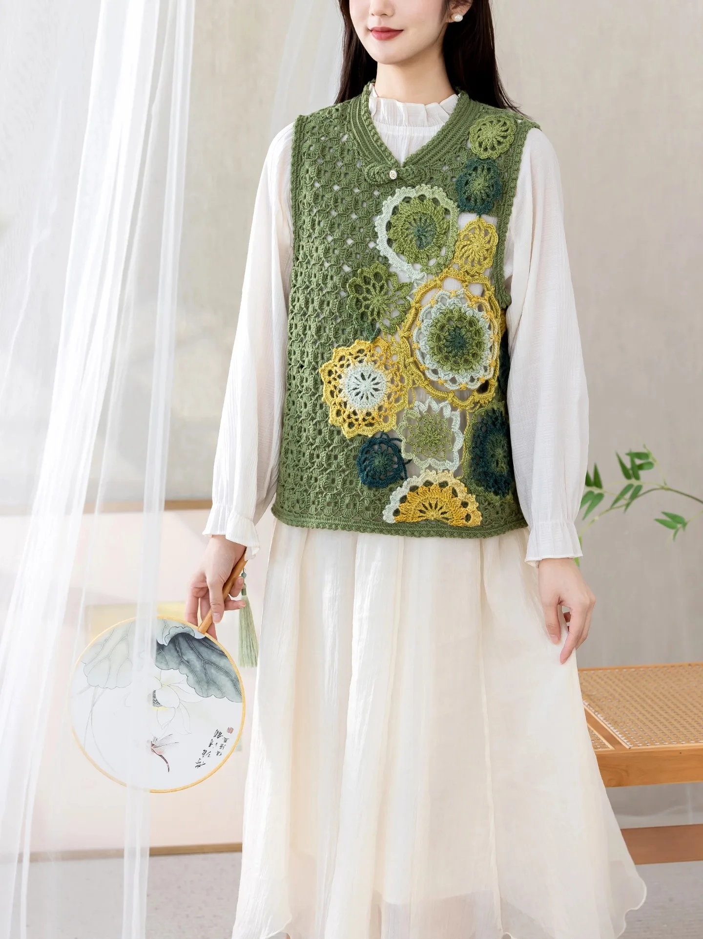 

Chinese Style Wool Yarn Ball Material Kit Hook Needle Knitting Sweater DIY Handmade Clothing Accessories SuSuJie Home