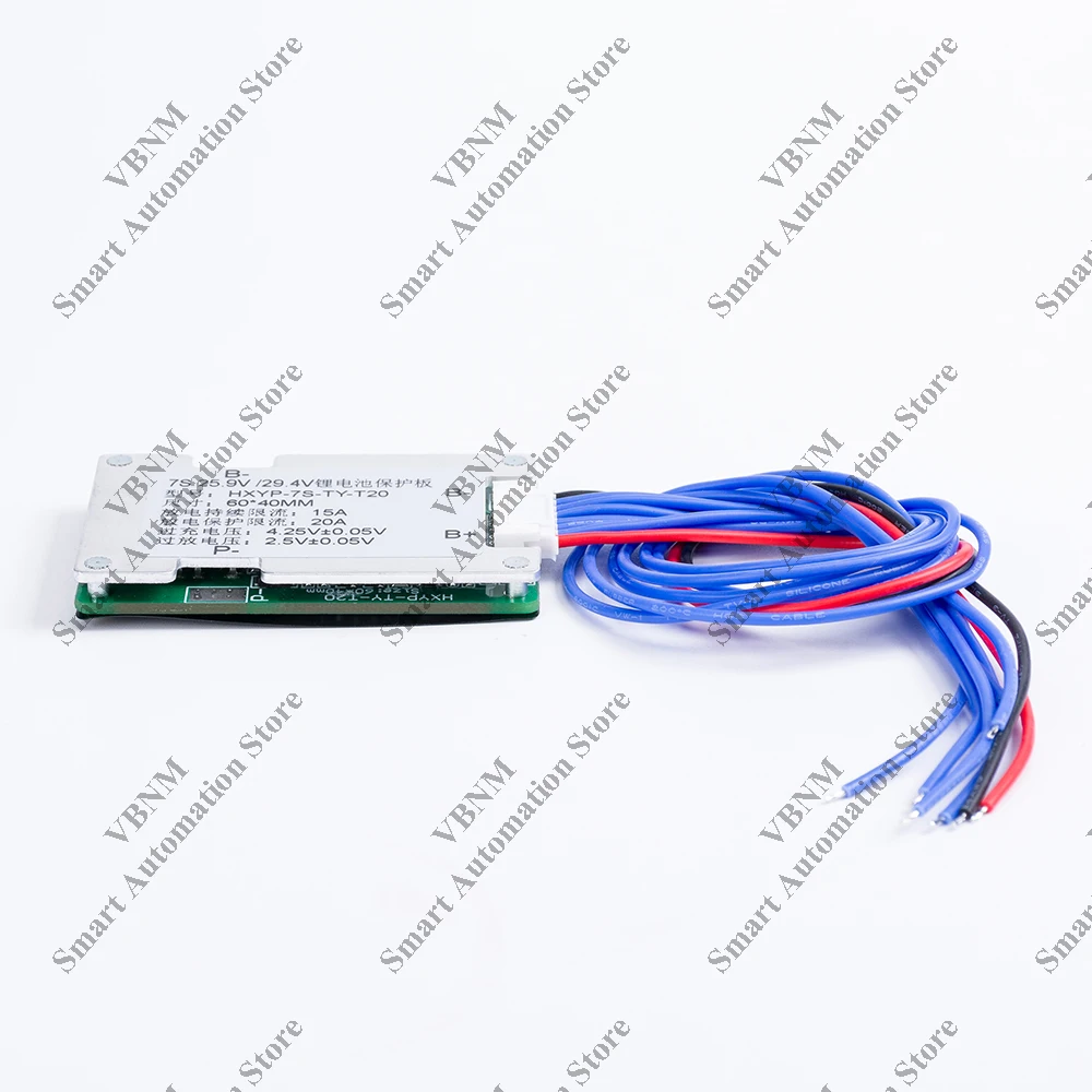 電動自転車用リチウムイオンバッテリー,グリッド管理プレート,放電,一般的なポート,パッシブバランス,60x40x7.5mm, 25.9v,29.4v,15a,bms 7s