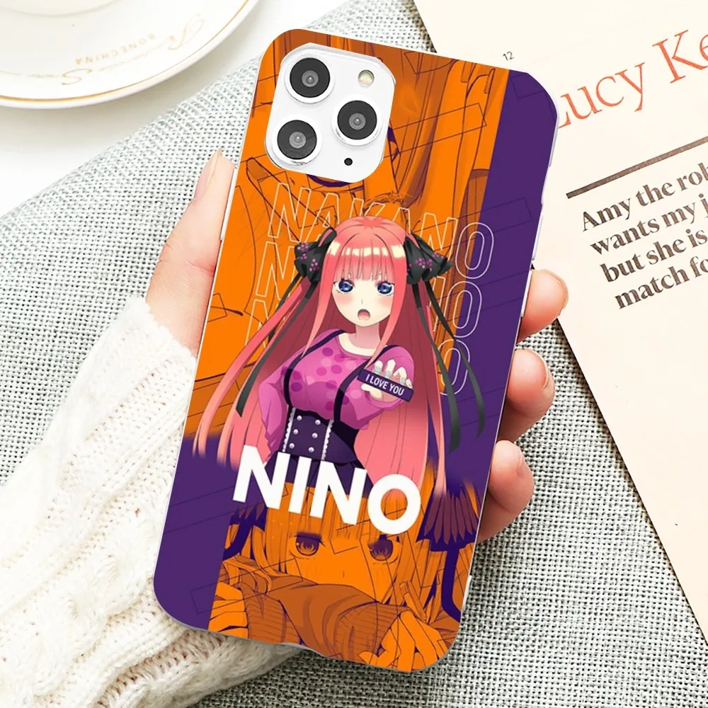 Fictional Character N-Nino N-Nakano Phone Case For IPhone 14 11 12 13 Mini Pro Xs Max 8 7 6 6S Plus X XR Solid Candy Color Case