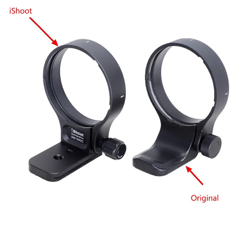 iShoot Lens Collar Support Tripod Mount Ring for Sigma 150-600mm f5-6.3 DG OS HSM Contemporary Bottom ARCA Quick Release Plate