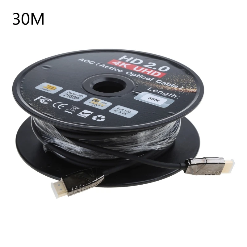 PC Optical Fiber Cable 2.0 4K 60Hz Support 3D 18Gbps P8DC