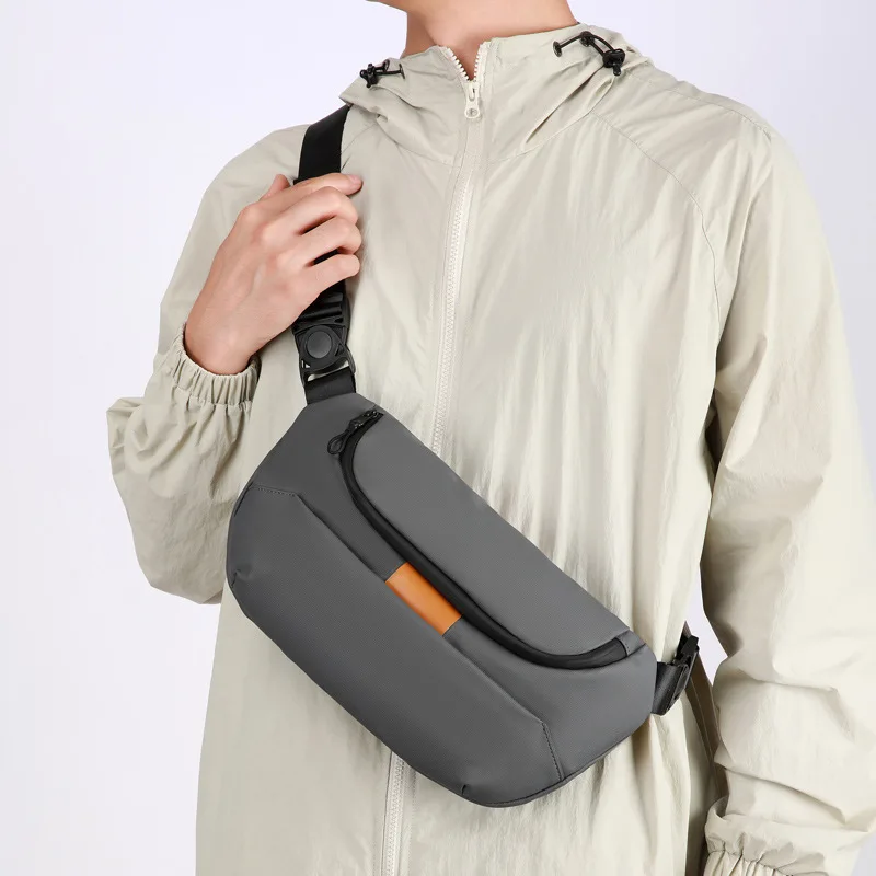 

Модная мужская нагрудная сумка, большая, водонепроницаемая, легкая, для отдыха, поездок на работу, путешествий, велоспорта, активного отдыха, рюкзак.