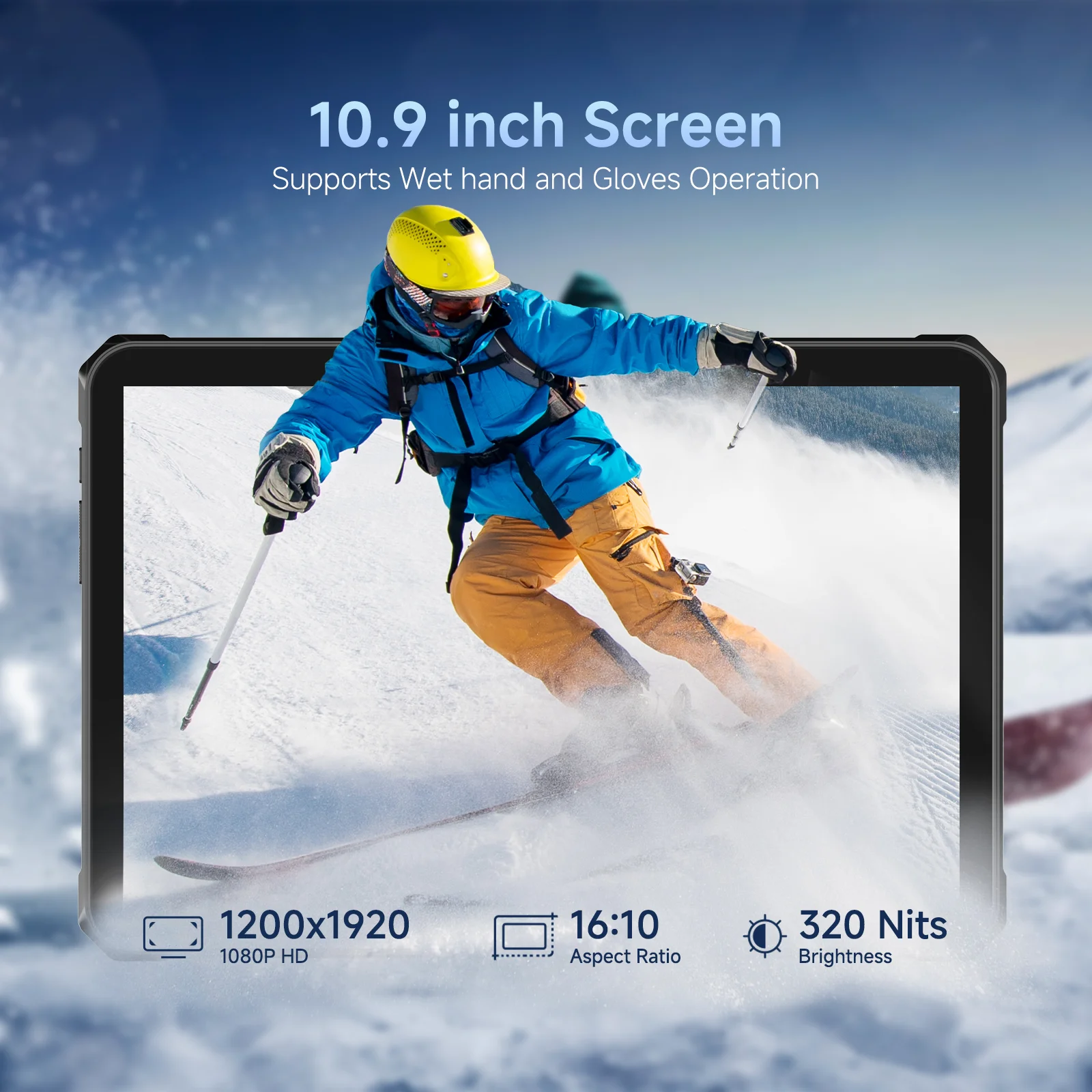 T1 Max 11 Inci IP68 Tahan Air Android 14 Luar Ruangan ATEX MT8781 Tablet Kasar Octa-core untuk Anak-anak