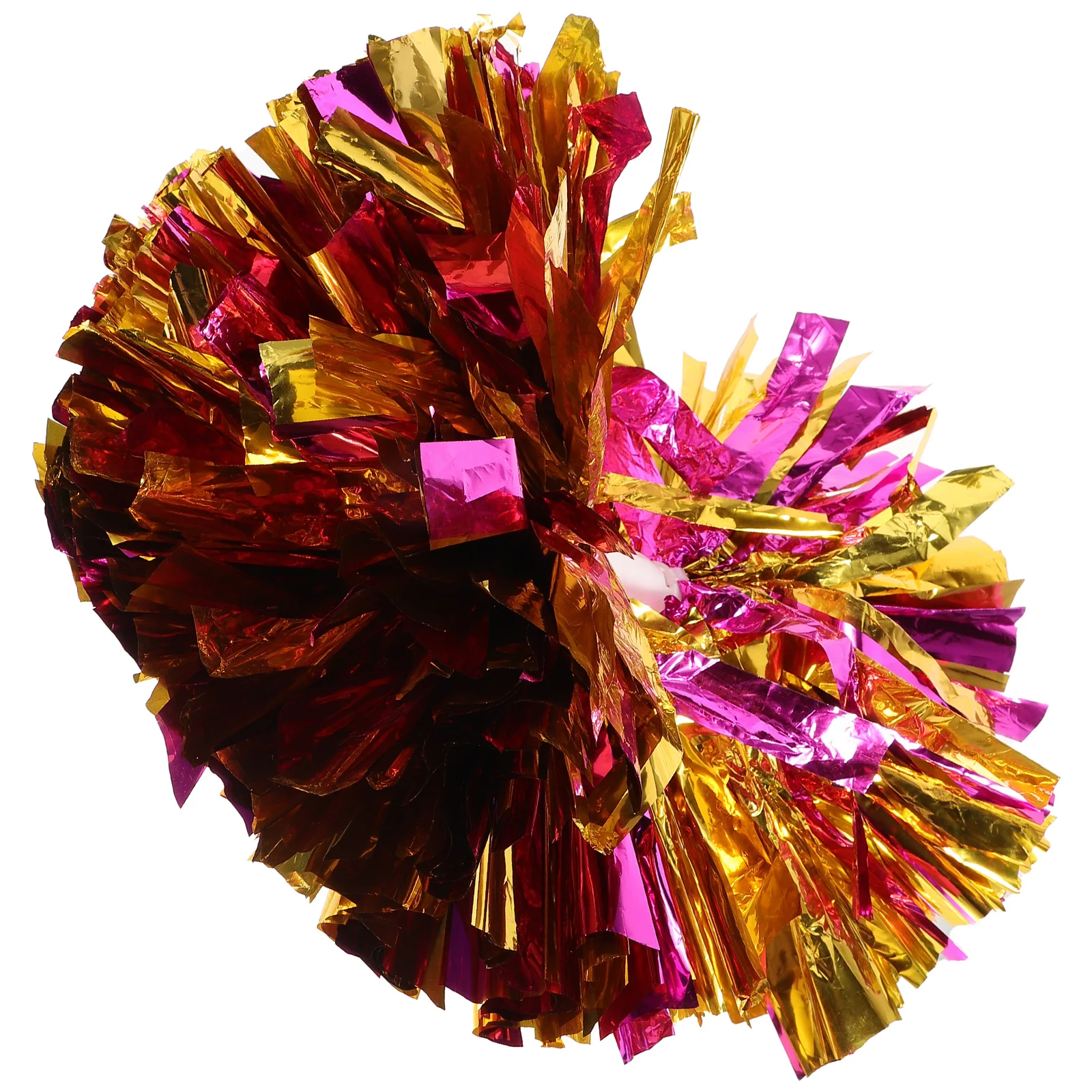 

Metallic Foil Cheer Colorful Ball Cheering Props Gymnastics Handle Cheerleading Party Cheerleader Accessories