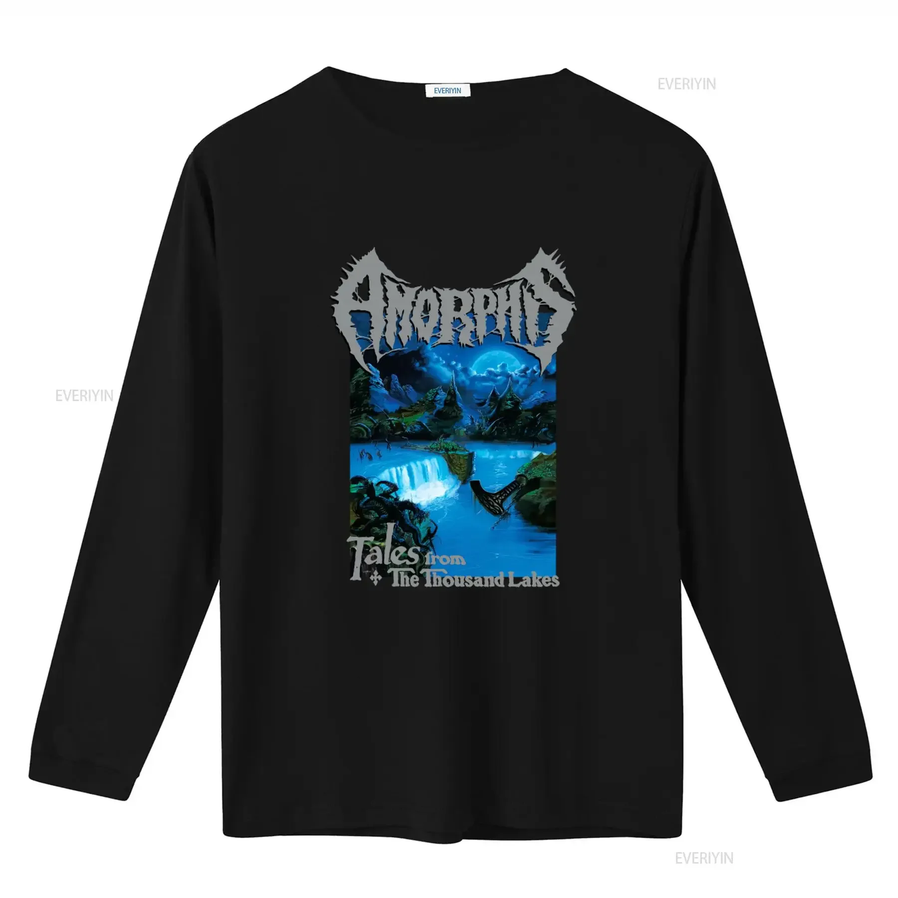 Amorphis Tales from the Thousand Lakes Death Metal Band T shirt Size X Large XL vintage Washed Casual streetwear