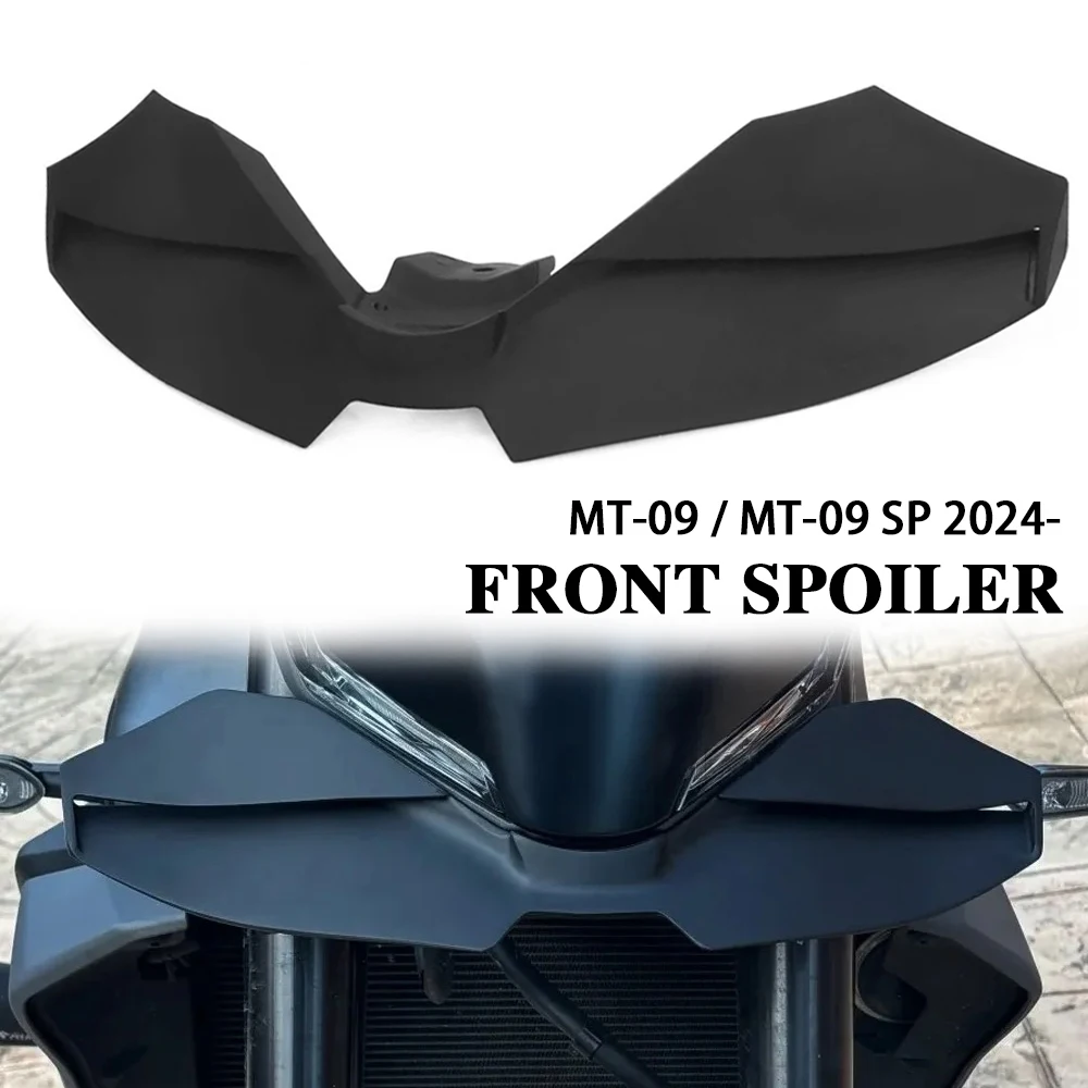 

New Black Naked Style Motorcycle Front Spoiler Winglets Aerodynamic Wing Kit for Yamaha MT-09 SP, MT 09, MT09 2024 2025 Models