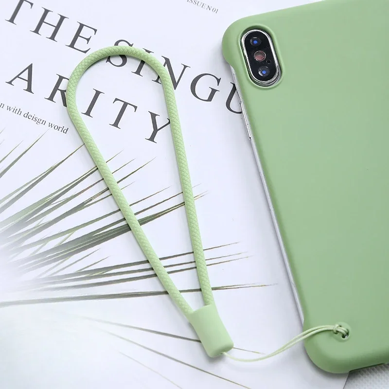 

Подвесной чехол на веревке для мобильного телефона, короткий ремешок на запястье, подвесная веревка на запястье, жидкая силиконовая цепочка, ремешок с защитой от потери