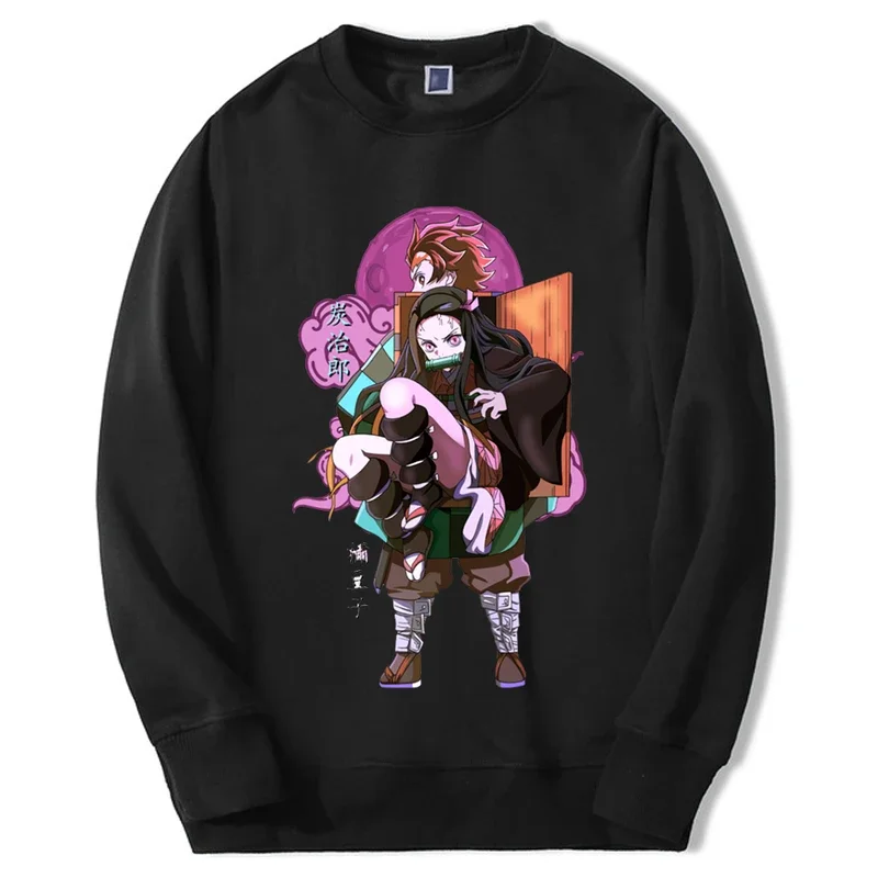 

Hot Japan Anime Hoodies Mens Nezuko Manga Graphic Crewneck Sweatshirt Fashion Long Sleeve Hoody Sportswear