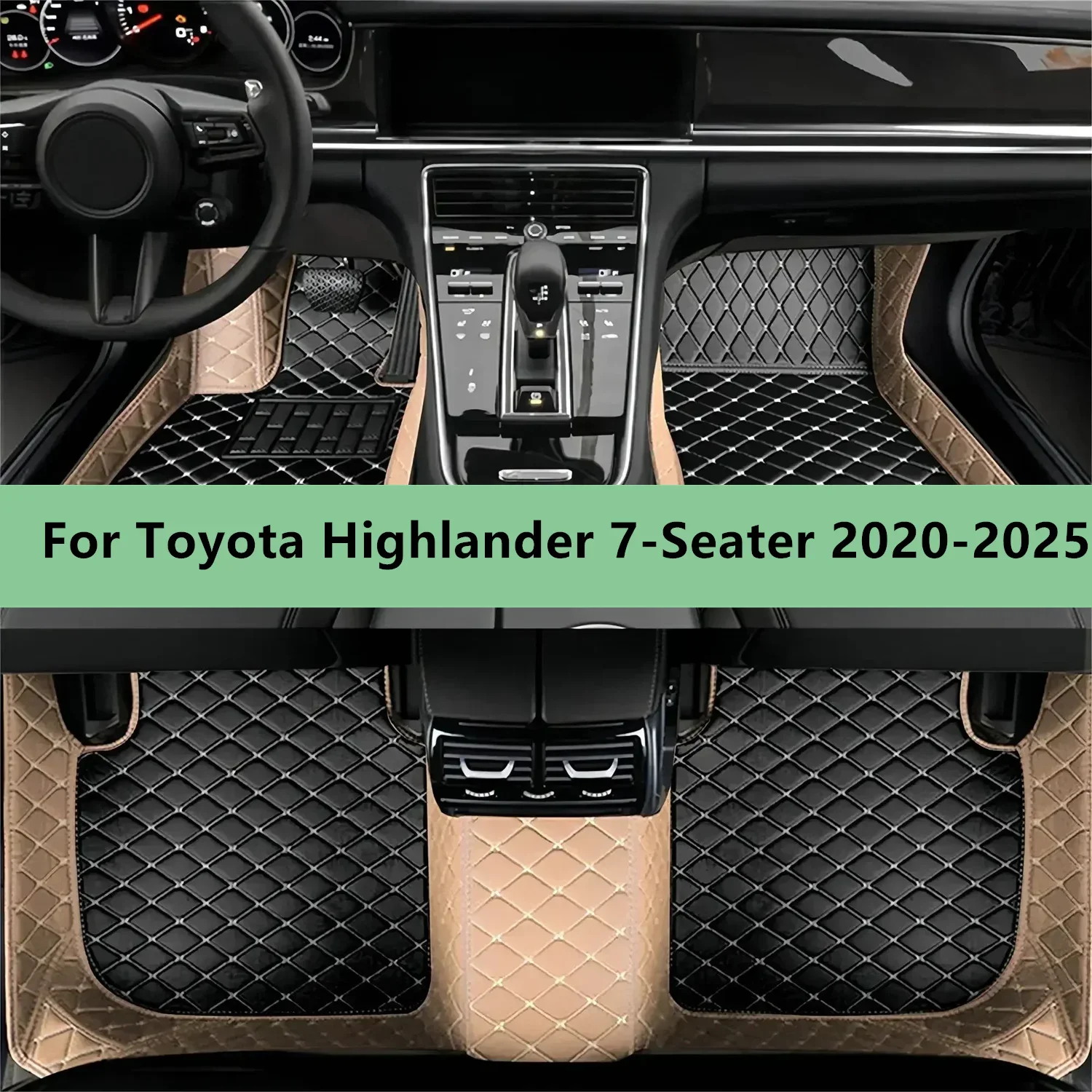 

Car Floor Mats For Toyota Highlander 7-Seater 2020-2025 Floor Mats For Men Women Car Interior Accessories