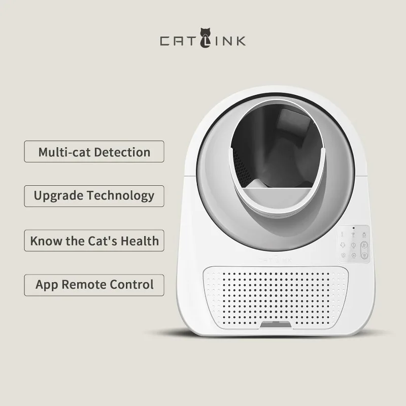 CATLINK Self Cleaning Automatic Litter Box for Cats 3.3~22lbs-APP Control Infrared Sensor and Anti-pinch Function Global Version