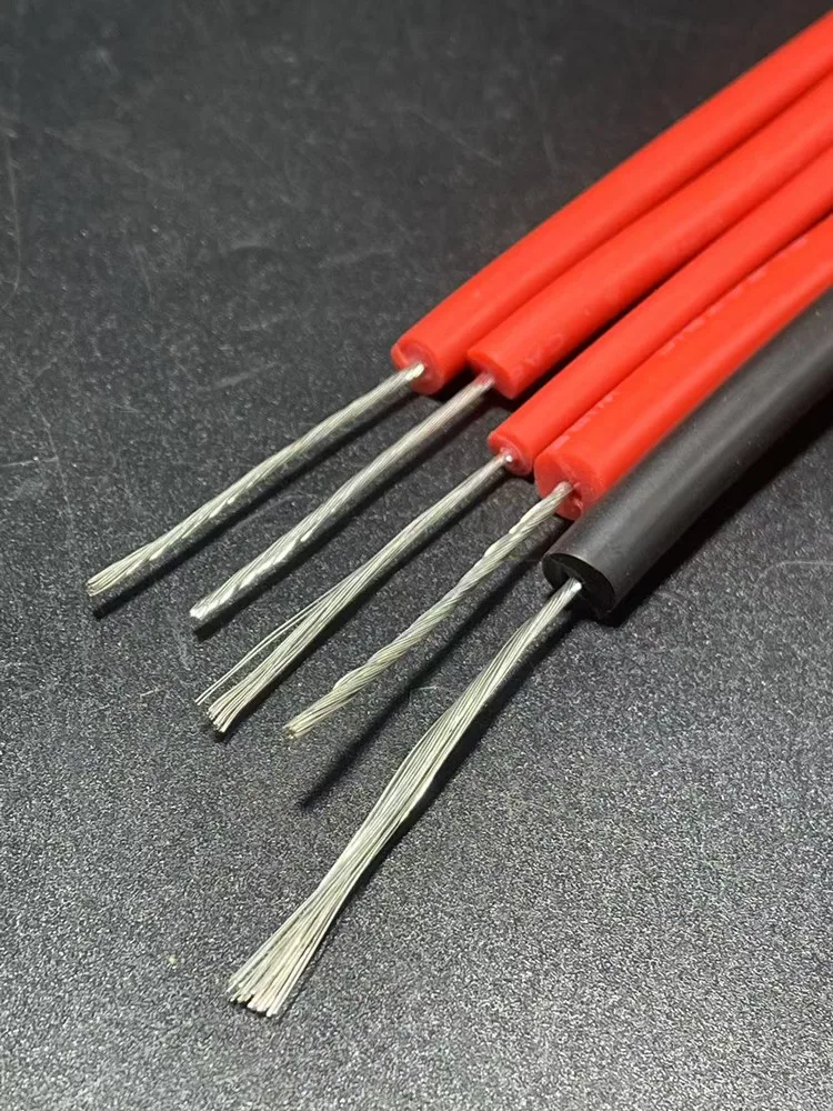High Voltage cable 5 KV- 40KV Silicone Single Core 20-9awg Car Ignition cable  Temperature resistance -60-+200℃ 0.5mm²-6mm²
