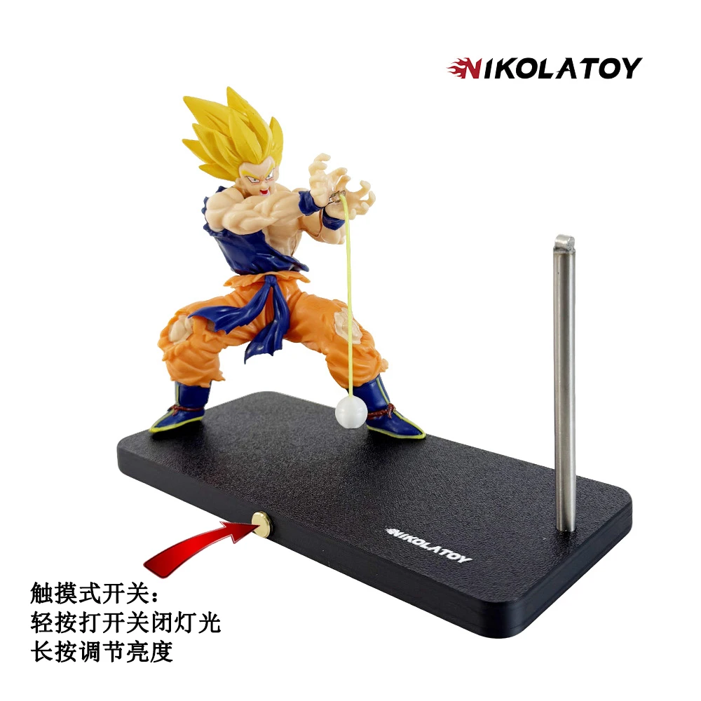 Nikolatoy Dragon Ball Kakarotto Son Goku Kamehameha Welle Magnetische Licht Lampe Ornament Anime Peripherie Spielzeug Sammeln Modell Geschenk – Detail 7
