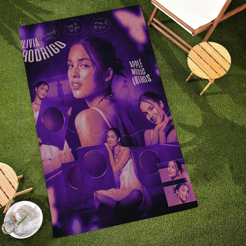 

Pop Singer O-Olivia-Rrodrigo Bath Towel Microfiber Soft Water Absorbing Breathable For Girl Kids Decorative Cartoon Beach Towel