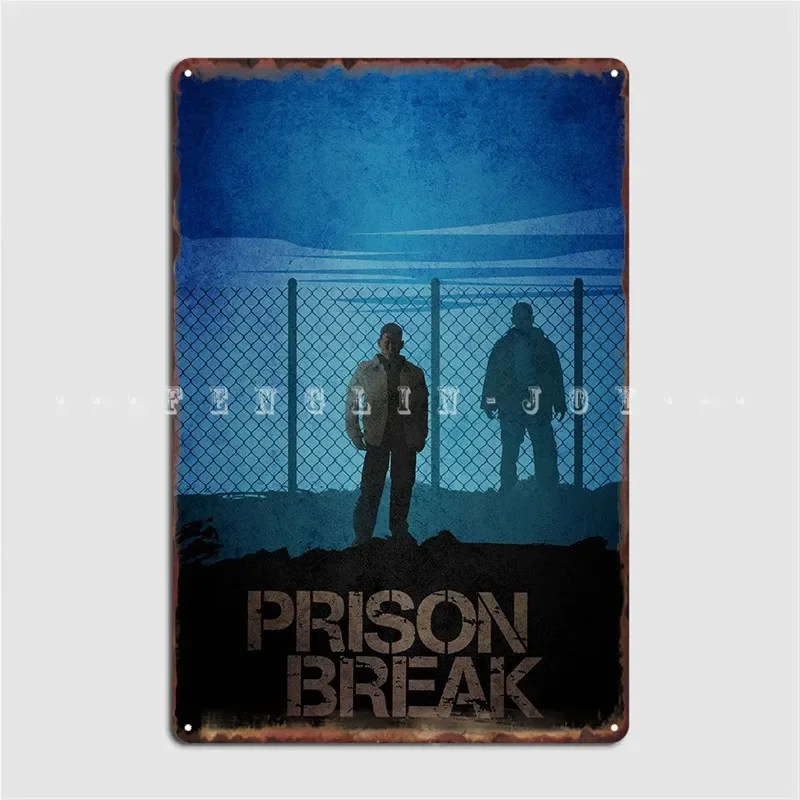 Prison Break Metal Sign Pub Home Designing Wall Decor Tin Sign Poster