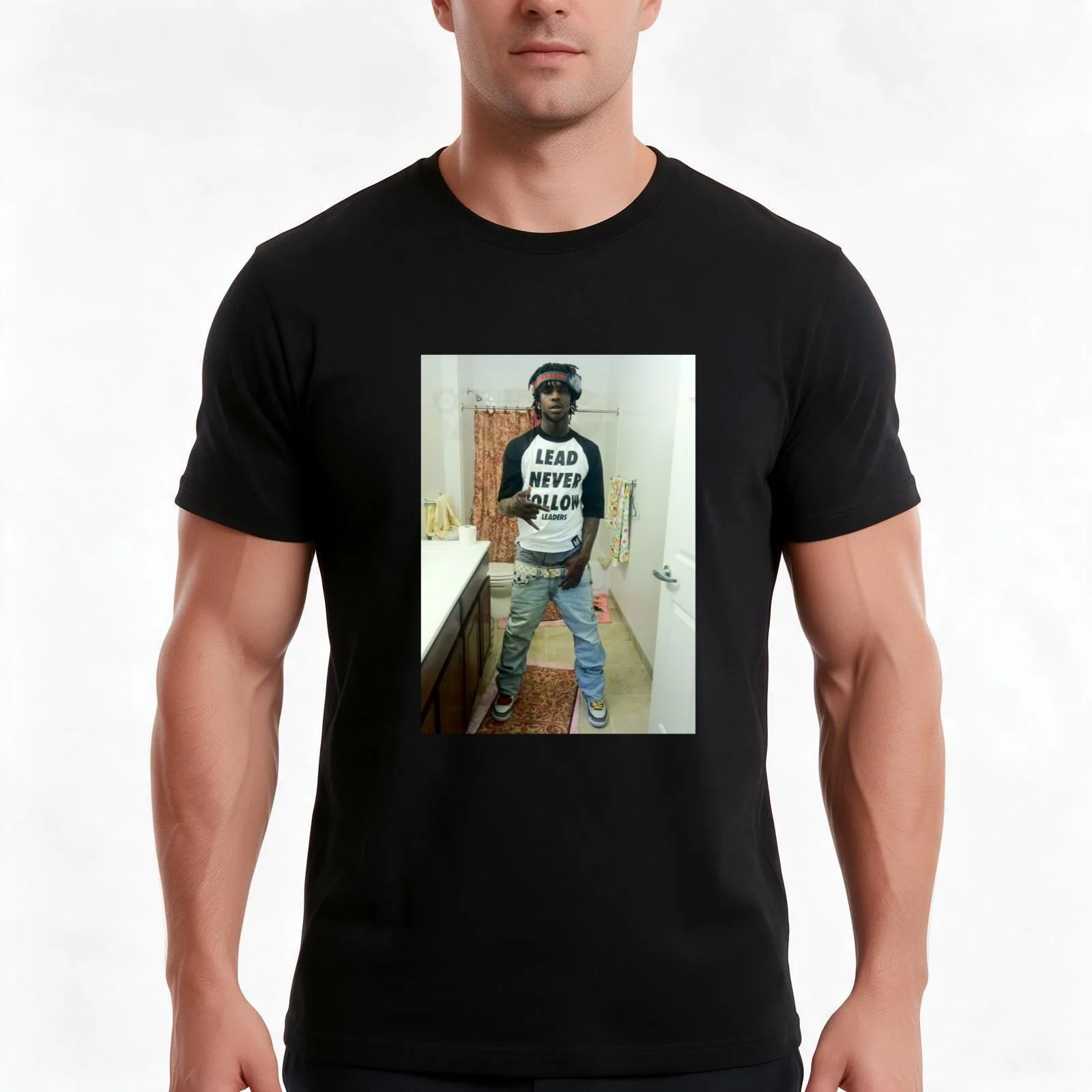 Lead Never Follow Leaders T-Shirt, Summer Casual Cotton Tee, Oversized Streetwear Tops, Vintage Graphic Print, Unisex Men Women