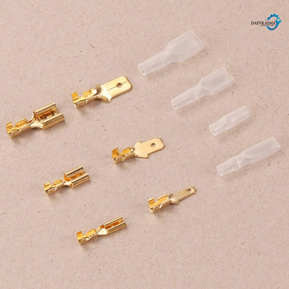 Cold Pressed 270Pcs 2.8/4.8/6.3mm Insulated Male Female Wire Connector Electrical Crimp Terminals Termin Spade Assorted Kit Box