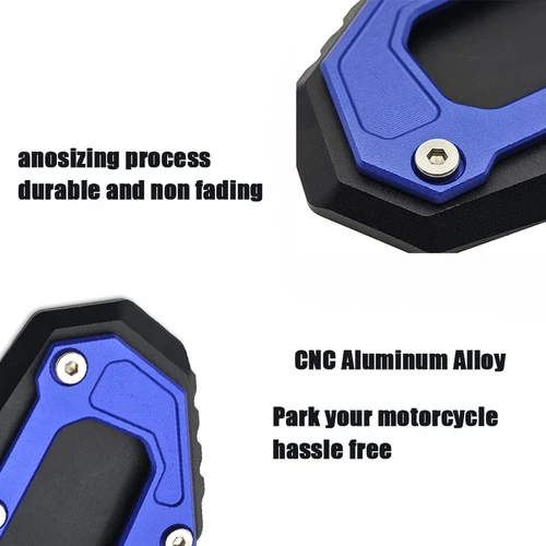 Imagen 2 del producto Para BMW F750GS F850GS F850GSADV ADVENTURE 2018-2023 2022 soporte de motocicleta soporte lateral extensión placa de soporte