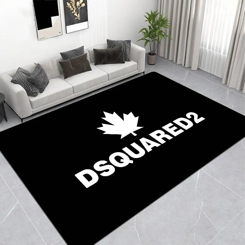 LOGO D-Dsquared2 Bathroom Mat Retro Multiple Choice Living Room Kitchen Rug Non-Slip Bedside Mats