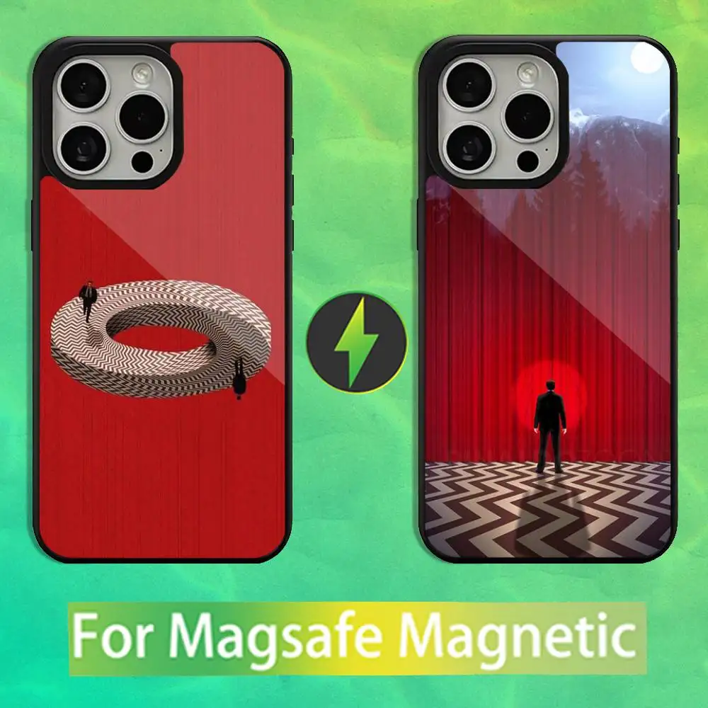 

Welcome To Twin Peaks Phone Case For iPhone 16,15,14,13,12,11,Pro,Max,Plus,Mini,Magsafe,Magnetic Wireless Charging Case