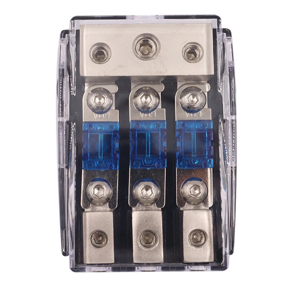 Car Audio Power ANL Fuse Holder 60 Amp Mini ANL Fuses Accessories 2/3/4 Way ANL Aluminum Alloy Distribution Block High Quality