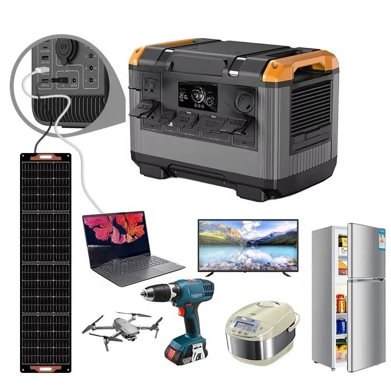 Portable 3000W Mini Solar Station Fast Charging Camping Outdoor Beach Activities LiFePO4 USB Generator CE Certified Flash Car