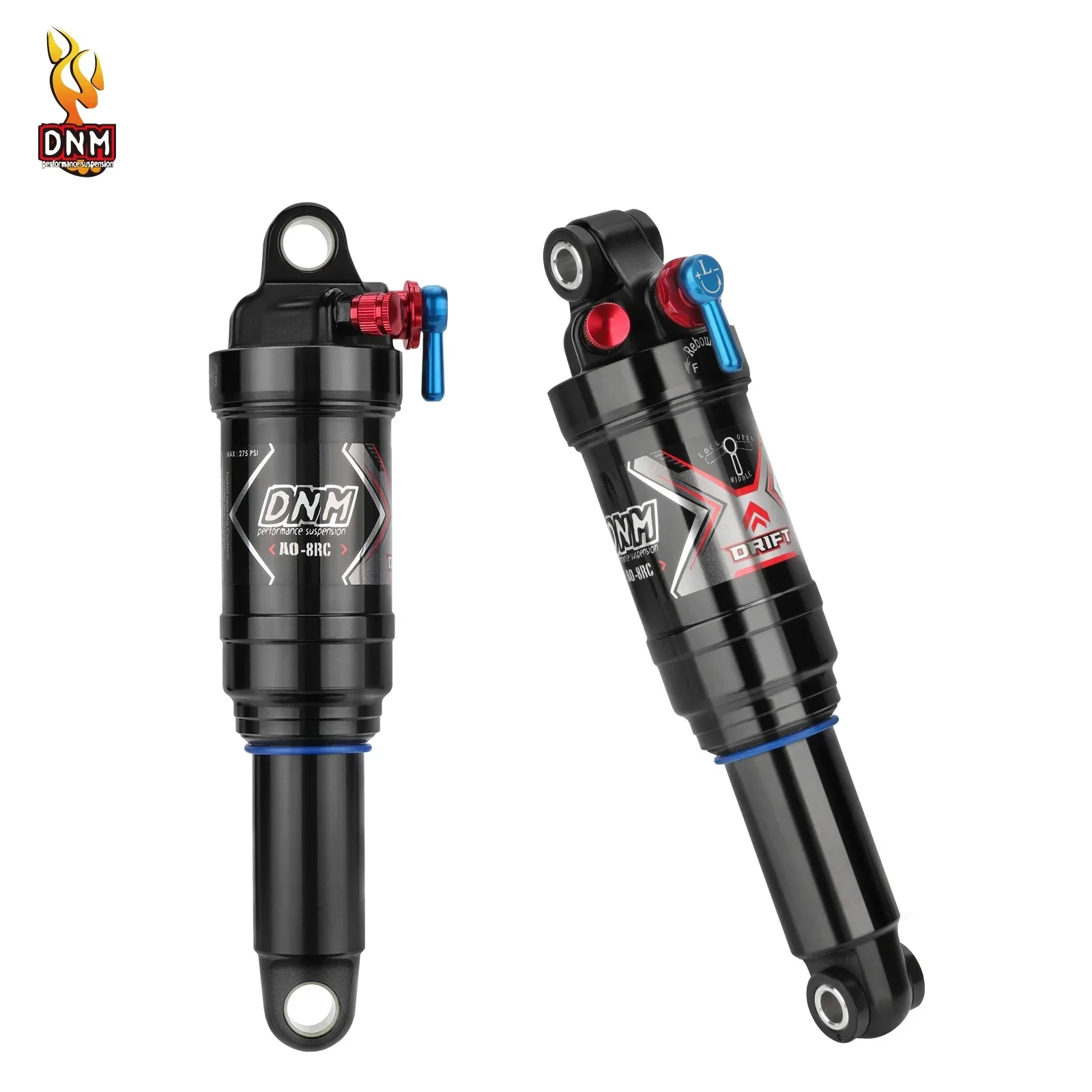 DNM AO-8RC MTB Bike Air Shock Absorber 165/190/200/210mm Soft Tail Mountain Bike XC/MTB Rear Shock Absorbers Bike Accessories