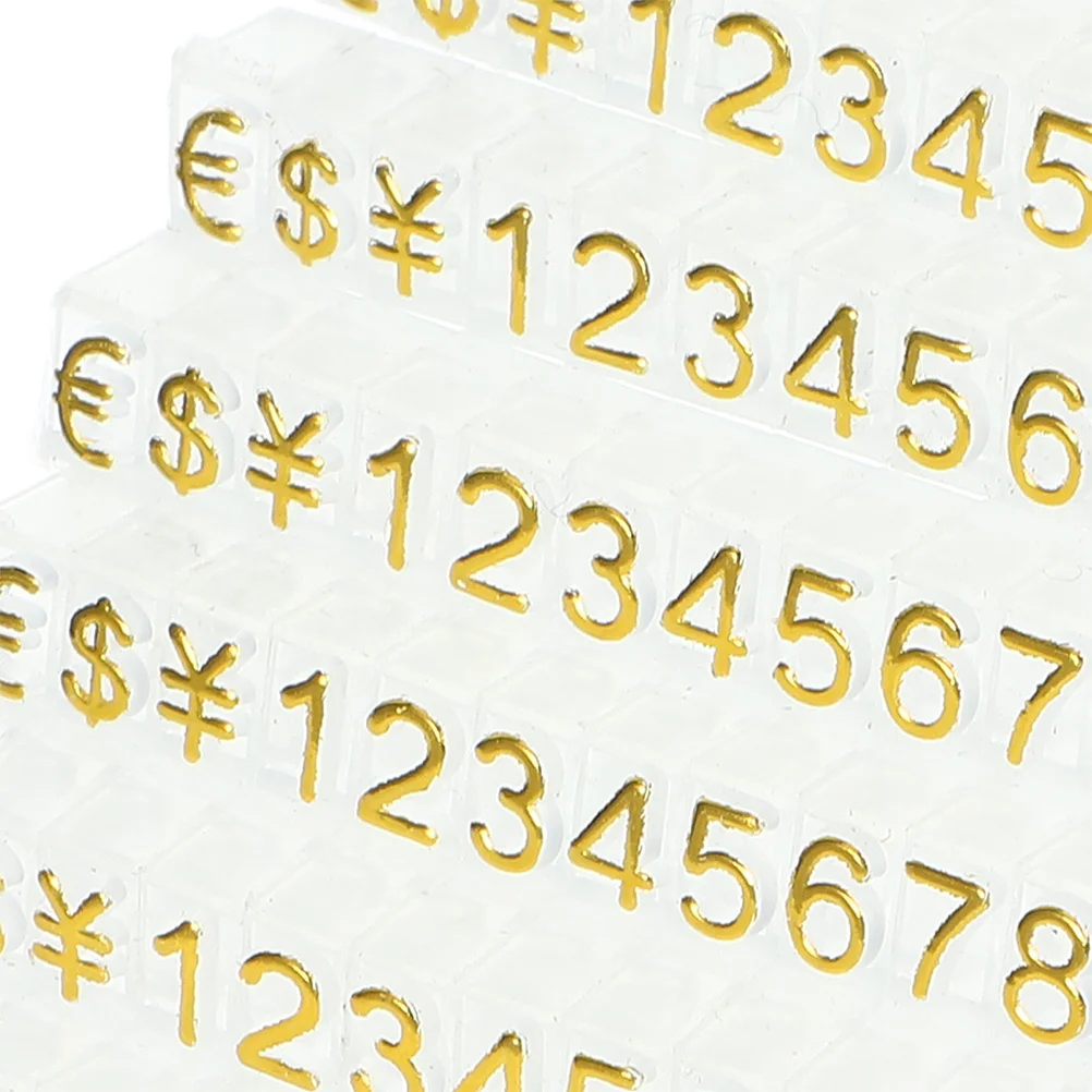 

Price Display Cube Adjustable Number Tags for Jewelry Retail Counter Price Label Stand Small Pricing Blocks for Store