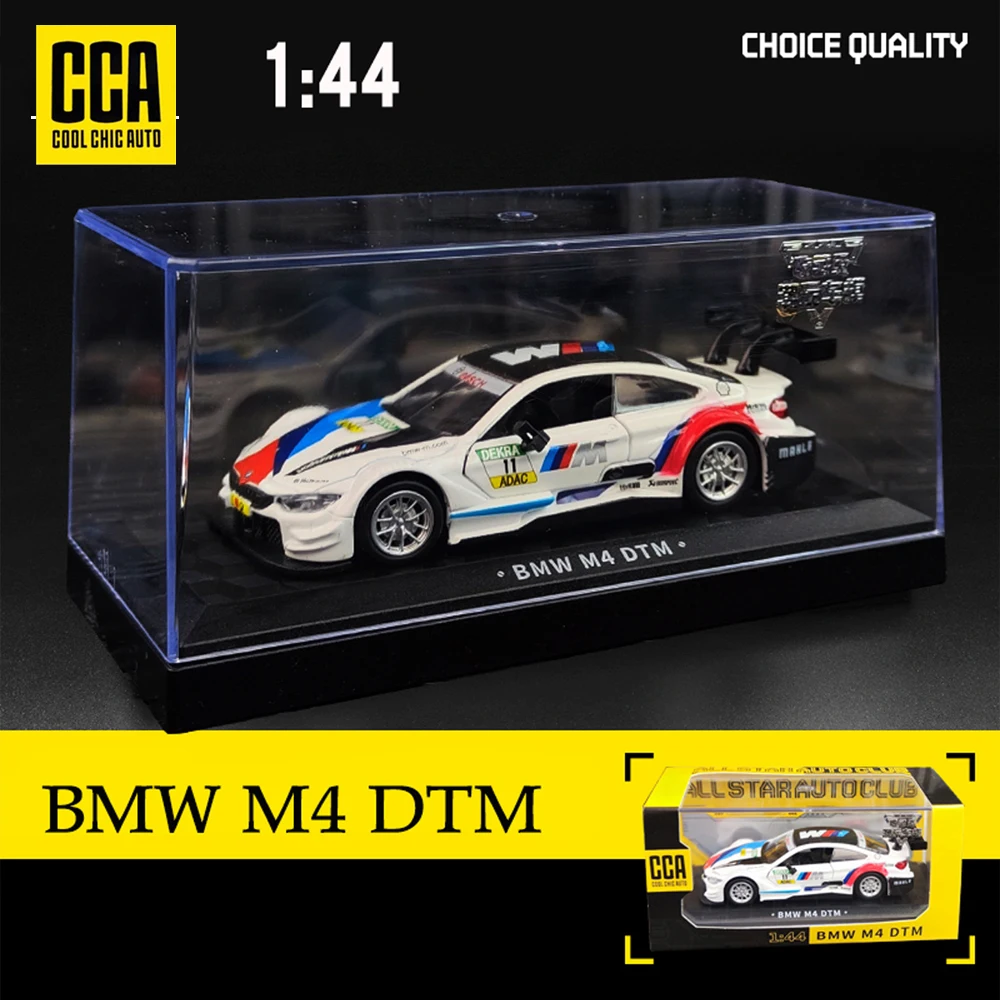 CCA MSZ 1:43 BMW M4 DTM Lamborghini Maserati McLaren Land Rover Guard Benz Car Model With Helmet Acrylic Box Alloy Car Toy