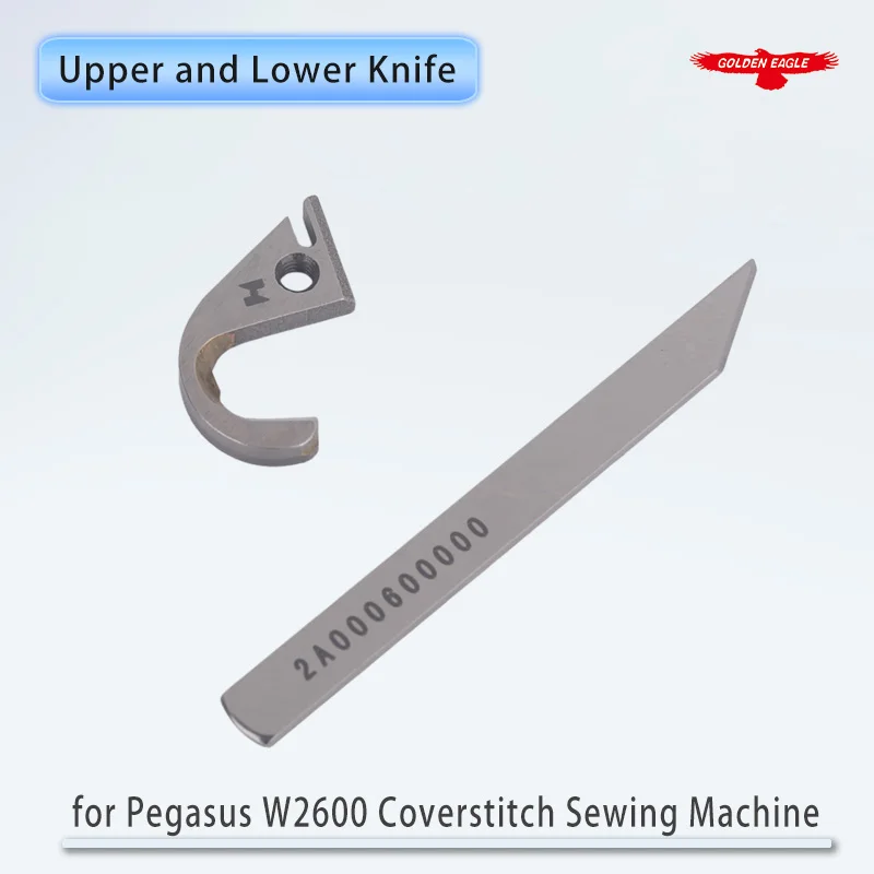 306394 2A000600000 Upper and Lower Knife for Pegasus W2600 Industrial Coverstitch Sewing Machine Part Strong H Interlock Blade