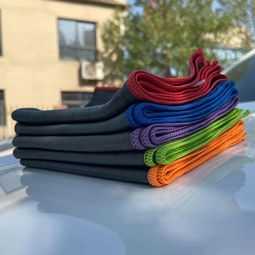 قماش تنظيف زجاجي من الألياف الدقيقة، منشفة غسيل السيارات فائقة النعومة، منتجات تنظيف منشفة عالية الامتصاص للنوافذ والنظارات، #6