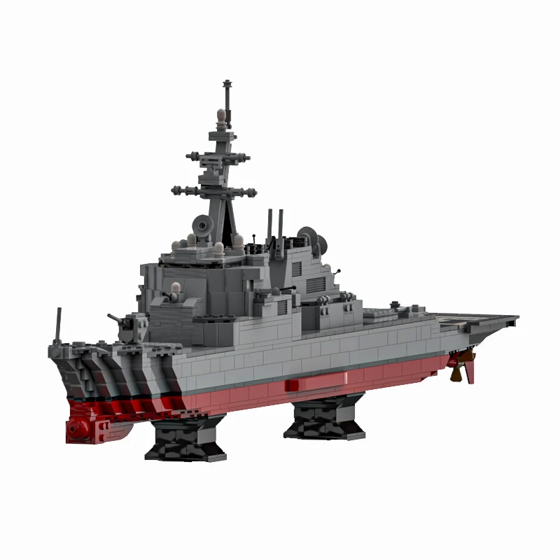 Military Arleigh Burke MOC Frigate building block Battleship kit Navy warship model Guided missile bricks set Cruiser vehicle