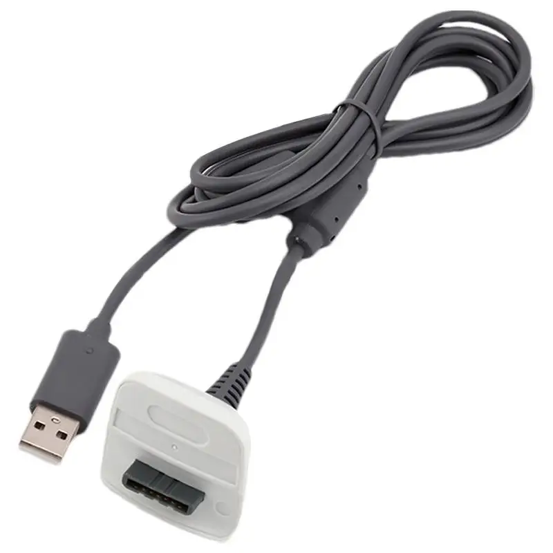 Kabel do ładowania Gamepad szary Gamepad kabel do ładowarki przyjazny dla użytkownika kabel do ładowarki kontroler przewowodowy uchwyt kabel do ładowarki