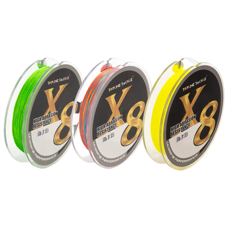 

Braided Fishing Line Multifilament PE Line 30LB Super Strong Multicolor Sea Saltwater Carp Fishing Weave 8X 500M