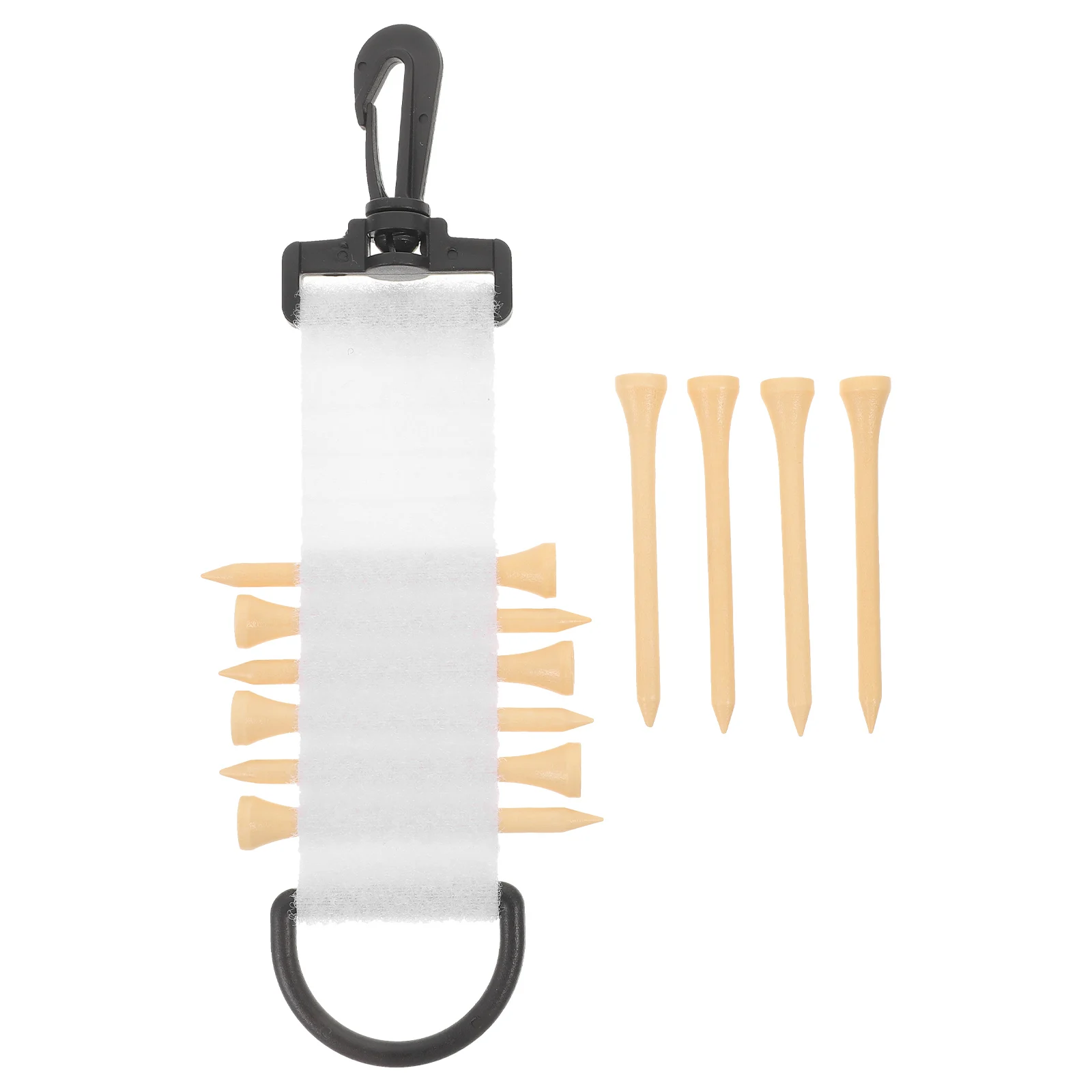 

1Set Golf Ball Carrier Heavy Duty Wear Resistant Non Deformable Structure Portable Tees Holder for Belt Golf Bag Pocket