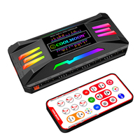 COOLMOON ARGB Controller 4 Pin PWM 5V 3 Pin Aura Sync Wireless Remote Control for PC Case Cooling Fan Light Bar CPU Cooler