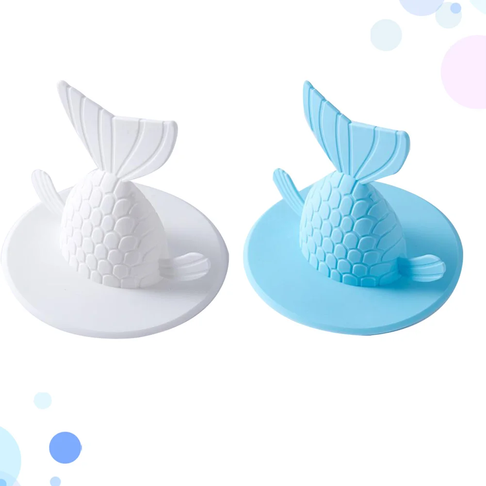 

2pcs Deodorant Floor Drain Strong Adsorption Creative Sink Plug Drain Cover for Bathroom Kitchen Workshop