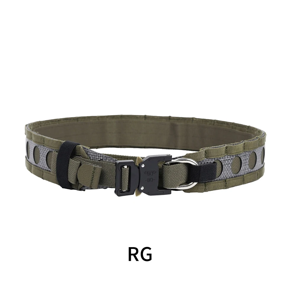 Ceinture tactique Bison ceintures MOLLE plate-forme à dégagement rapide intérieure et extérieure Airsoft ceinture robuste en Nylon équipement de Combat accessoire de chasse