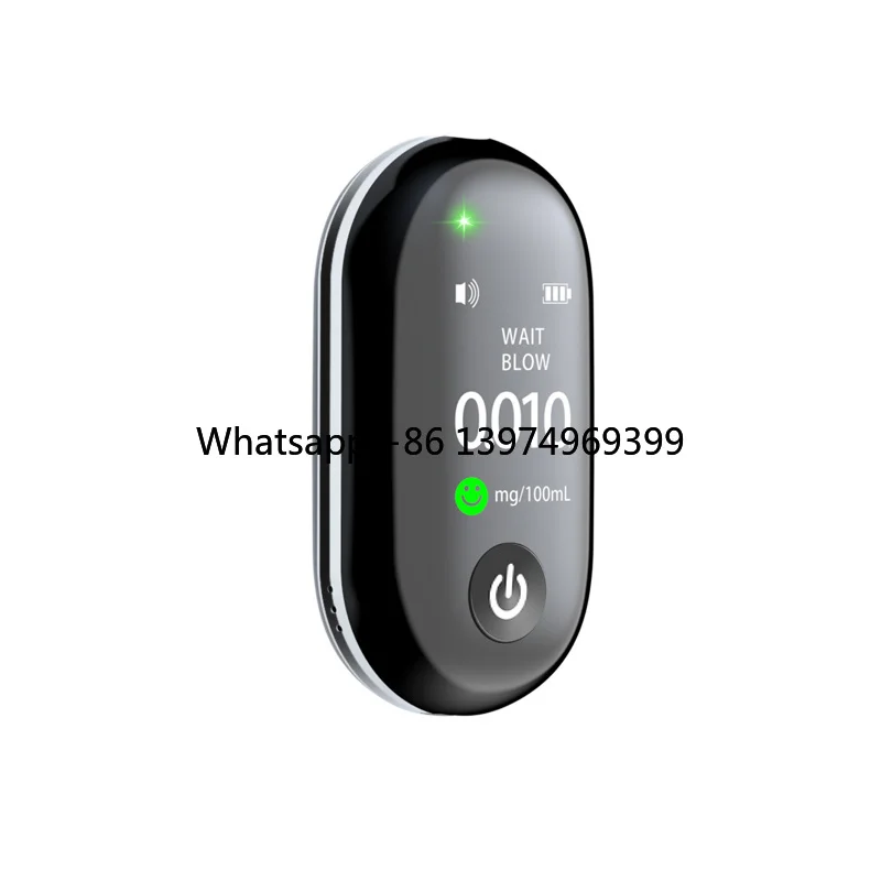 Dropshipping High-sensitive Electronic Breathalyzer Detector Portable Mini Pocket LCD Digital Breath Analyzer Alcohol Tester