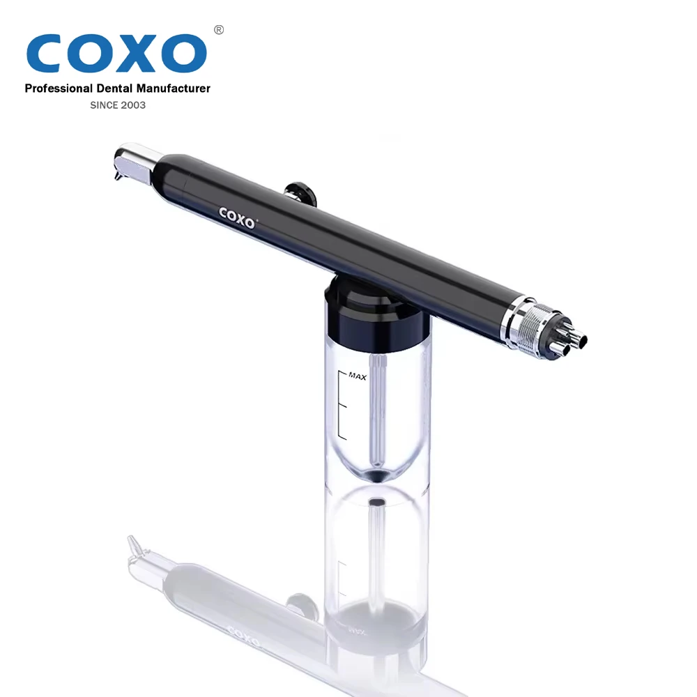 COXO Dental Aluminum Oxide Microblaster Air Polisher CA-1 Air Abrasion System with Spray Dental Abrasive Sandblasting Machine