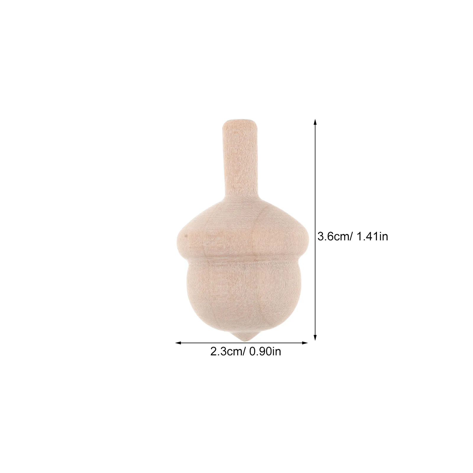 10 stuks houten tolletjes onbewerkt blank hout DIY schilderen Montessori STEM knutsel verjaardagsfeestje cadeautjes houten gyroscopen speelgoed