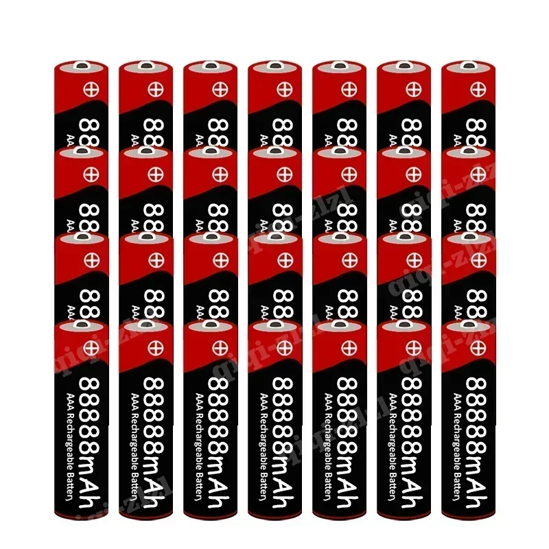 88888 MAh High Capacity AAA Grade Rechargeable Battery, Original 1.5V, Suitable for LED Lights, Toys, MP3, and Other Devices