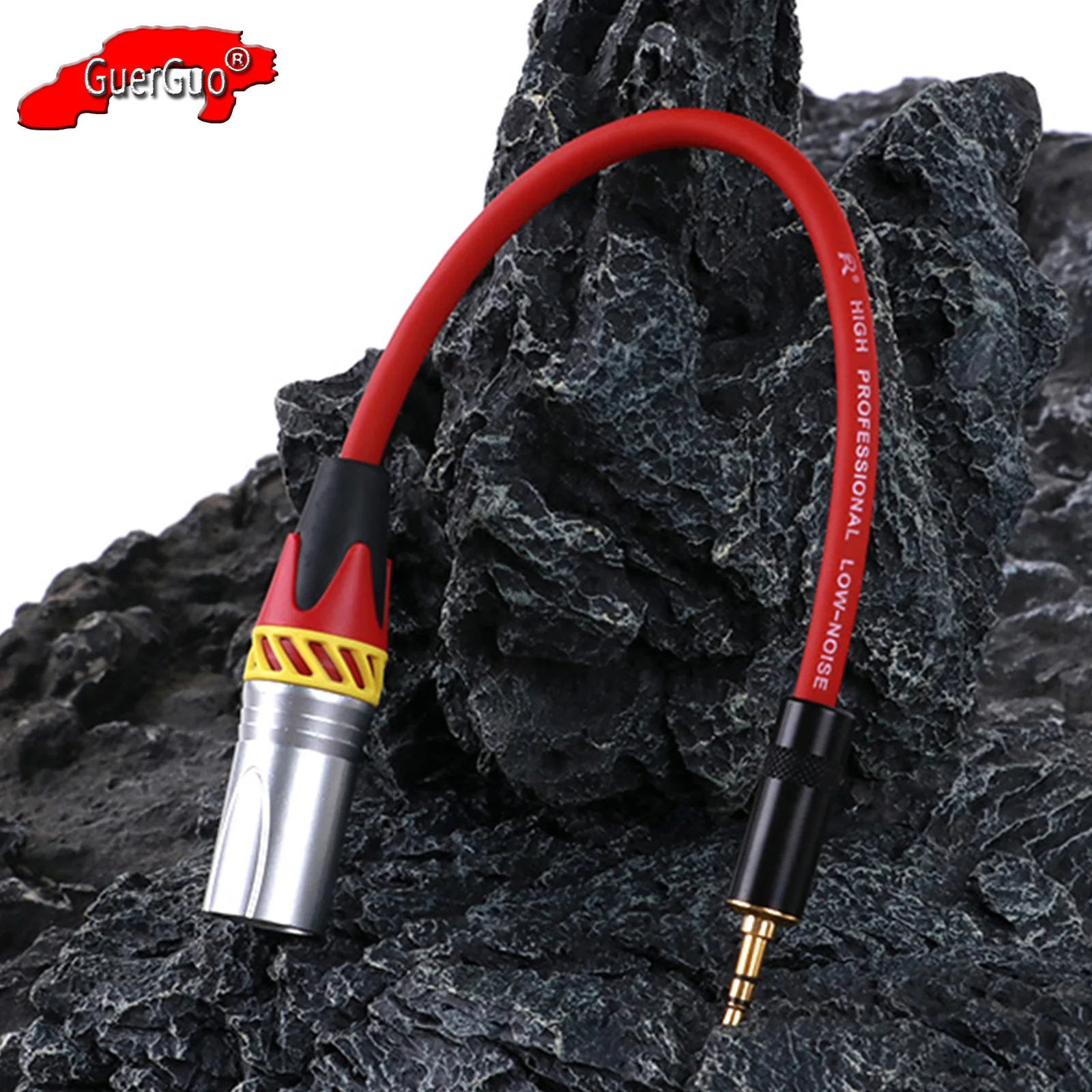 

3.5mm TRS Stereo Jack to XLR Audio Extension Cable Adapter,3Pin XLR Male to 1/8" Male Aux MIC Interconnect Cord for Amplifier