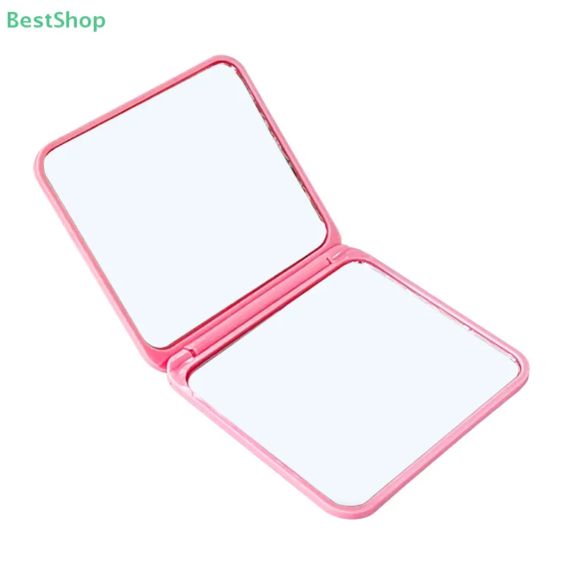 ♥ مرآة مكياج صغيرة قابلة للطي على الوجهين، مرآة جيب محمولة #6