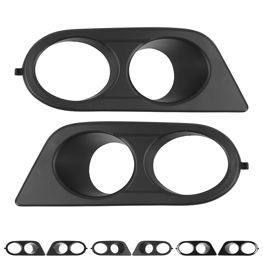 2pcs Front Bumper Foglight Cover Dual Holes Car Accessory Fit for E46 M3 2001‑2006 Bumper Foglight Guard Car Accessories