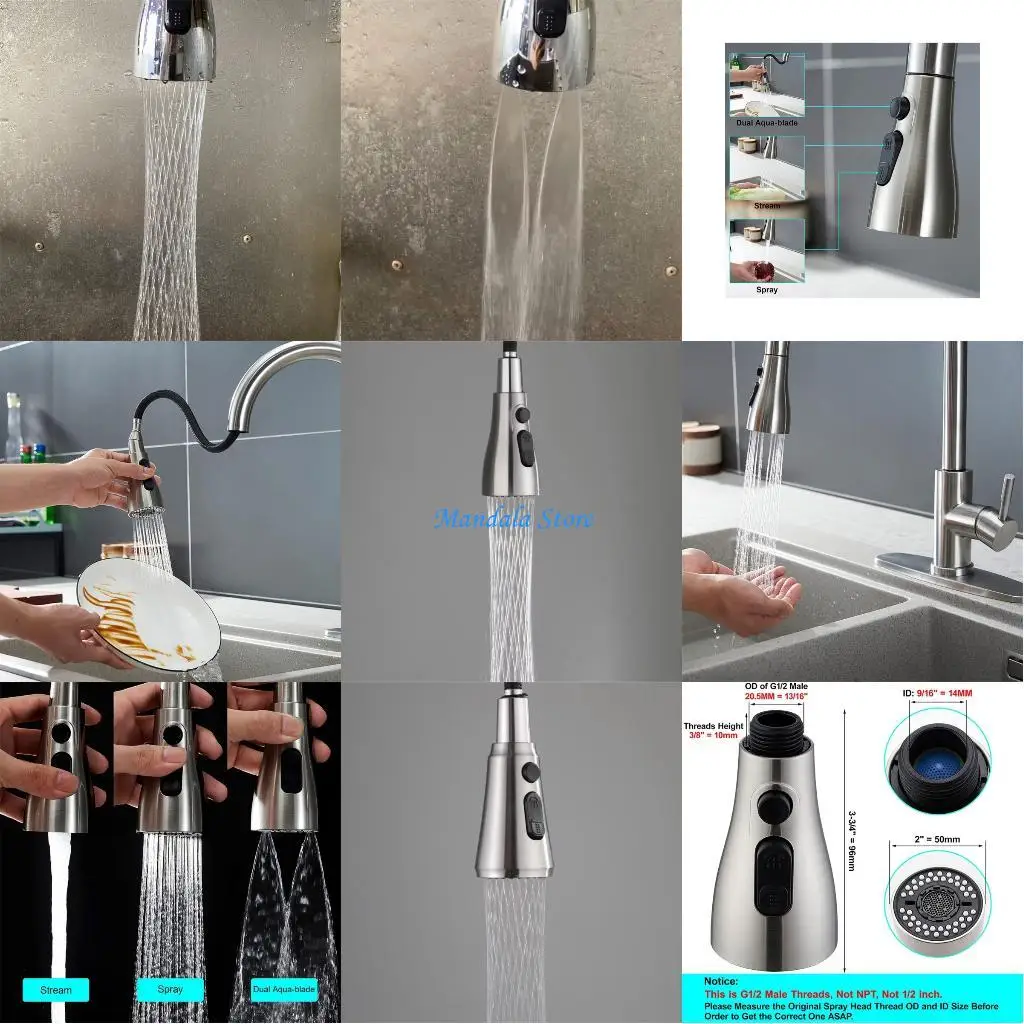 

U2JC Multiple Brand ABS Faucet Repair Component Easy Break On Installation Strengthened Water Conservation Contemporary Fashion